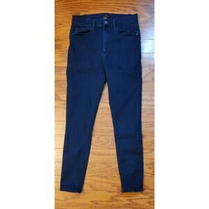 Ann Taylor Jeans Pants Skinny Blue Cotton Blend Size 6 Animal Print